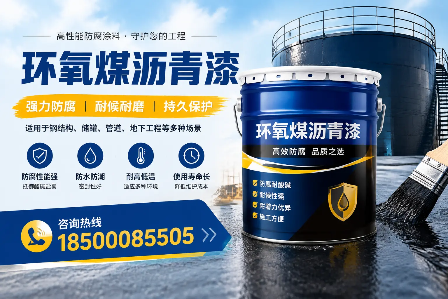 环氧煤沥青漆在工业中的应用，温州企业的选择